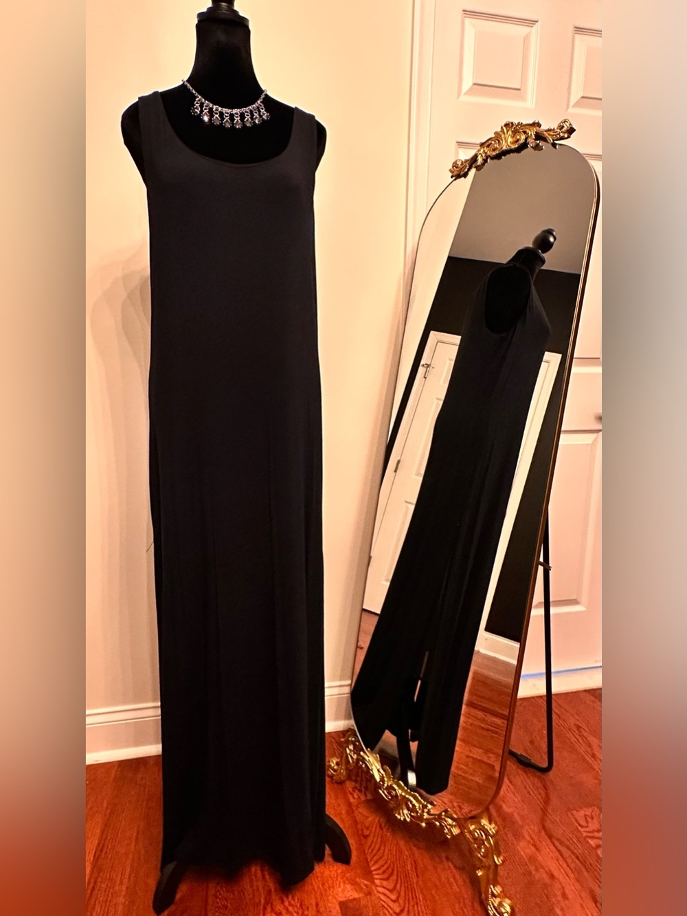 Joan Vass Black Maxi Dress